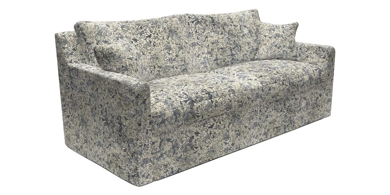 Stopham Sofa Bed in Romo Linara Shingle, seat in Designer's Guild Florian Corn