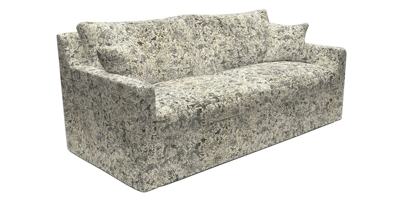 Stopham Sofa Bed in Romo Linara Shingle, seat in Designer's Guild Florian Corn