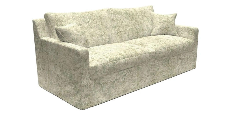 Stopham Sofa Bed in Romo Linara Shingle, seat in Designer's Guild Florian Corn