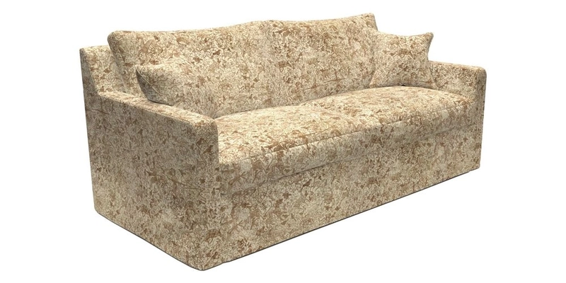 Stopham Sofa Bed in Romo Linara Shingle, seat in Designer's Guild Florian Corn