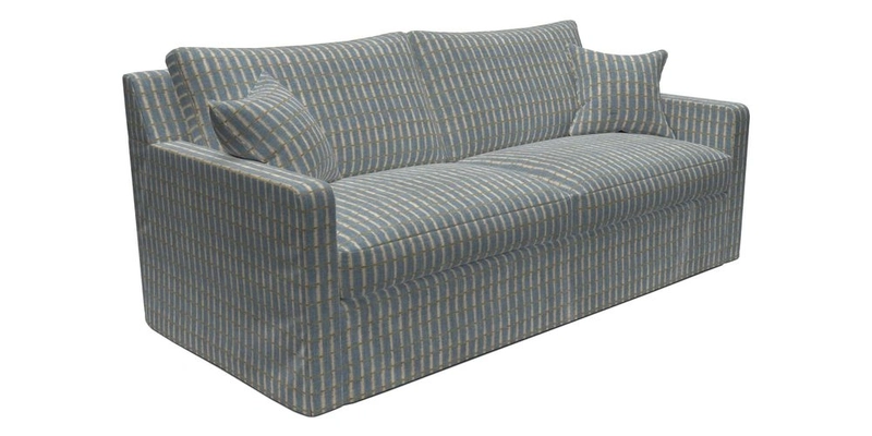 Stopham Sofa Bed in Romo Linara Shingle, seat in Designer's Guild Florian Corn