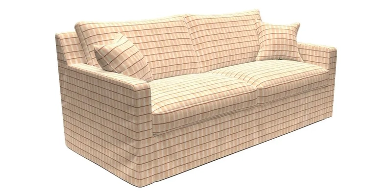 Stopham Sofa Bed in Romo Linara Shingle, seat in Designer's Guild Florian Corn