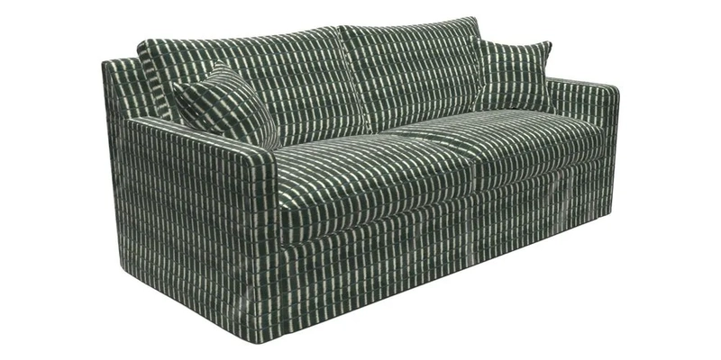Stopham Sofa Bed in Romo Linara Shingle, seat in Designer's Guild Florian Corn