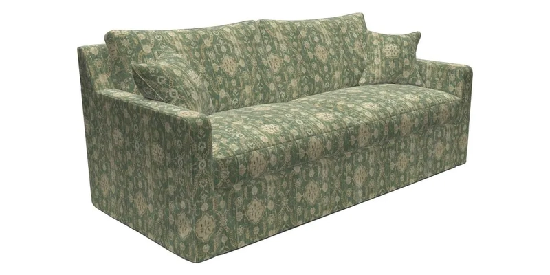 Stopham Sofa Bed in Romo Linara Shingle, seat in Designer's Guild Florian Corn