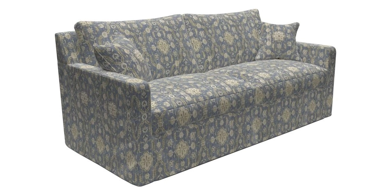 Stopham Sofa Bed in Romo Linara Shingle, seat in Designer's Guild Florian Corn