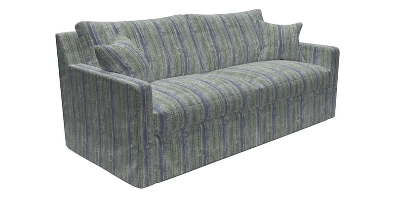 Stopham Sofa Bed in Romo Linara Shingle, seat in Designer's Guild Florian Corn