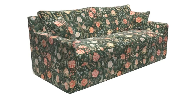 Stopham Sofa Bed in Romo Linara Shingle, seat in Designer's Guild Florian Corn Stopham Sofa Bed in Romo Linara Shingle, seat in Designer's Guild Florian Corn