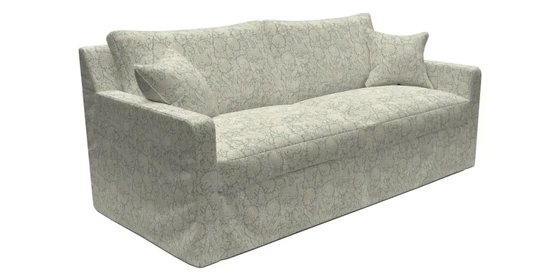 Stopham Sofa Bed in Romo Linara Shingle, seat in Designer's Guild Florian Corn