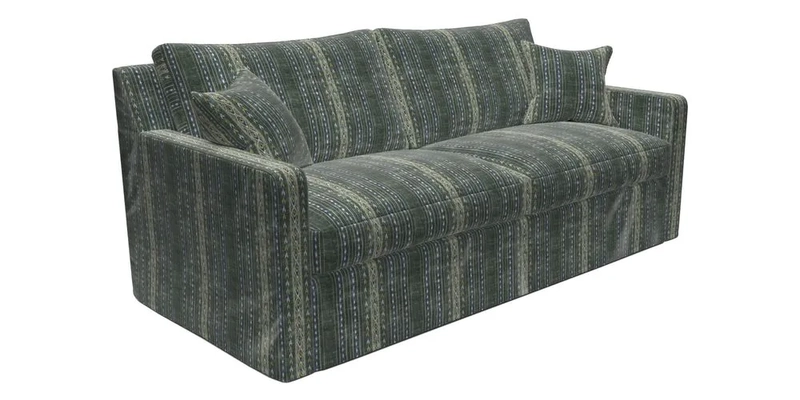 Stopham Sofa Bed in Romo Linara Shingle, seat in Designer's Guild Florian Corn