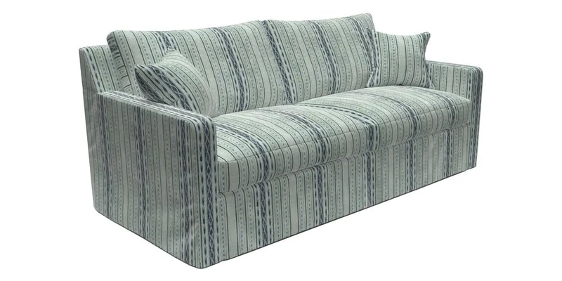 Stopham Sofa Bed in Romo Linara Shingle, seat in Designer's Guild Florian Corn