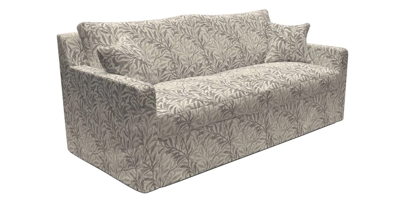 Stopham Sofa Bed in Romo Linara Shingle, seat in Designer's Guild Florian Corn
