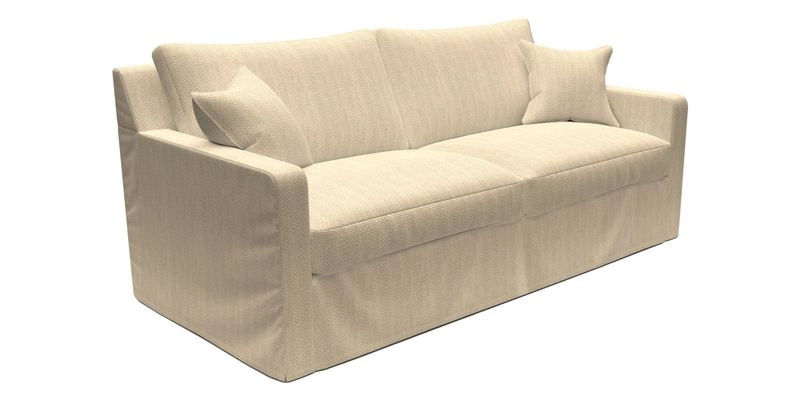 Stopham Sofa Bed in Romo Linara Shingle, seat in Designer's Guild Florian Corn Stopham Sofa Bed in Romo Linara Shingle, seat in Designer's Guild Florian Corn