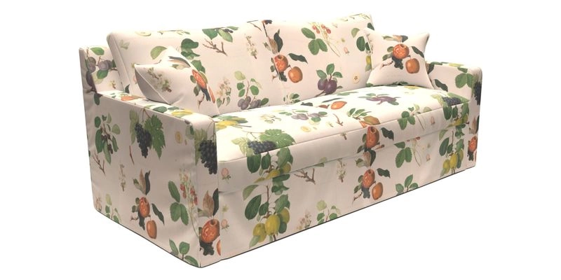 Stopham Sofa Bed in Romo Linara Shingle, seat in Designer's Guild Florian Corn