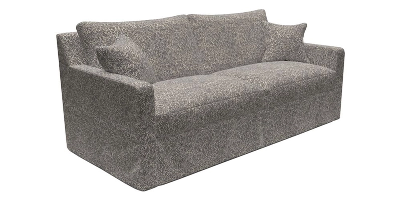 Stopham Sofa Bed in Romo Linara Shingle, seat in Designer's Guild Florian Corn