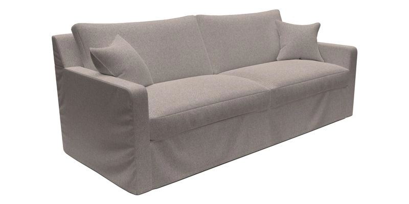 Stopham Sofa Bed in Romo Linara Shingle, seat in Designer's Guild Florian Corn