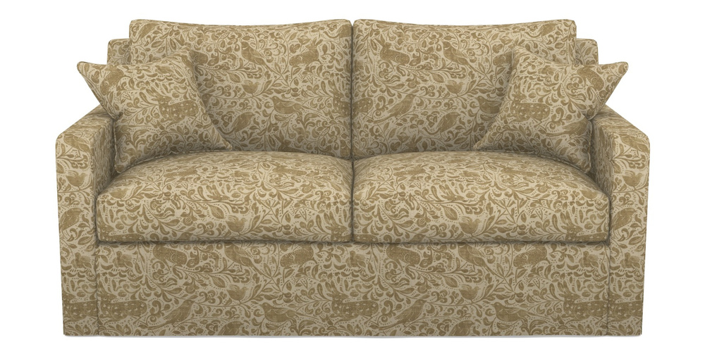 Product photograph of Stopham Sofa Bed 2 5 Seater Sofa Bed In V A Drawn From Nature - Bird And Rabbit - Gold from Sofas and Stuff Limited