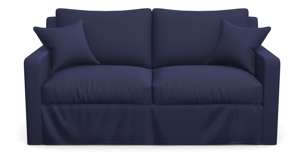 Product photograph of Stopham Sofa Bed 2 5 Seater Sofa Bed In Clever Glossy Velvet - Navy from Sofas and Stuff Limited