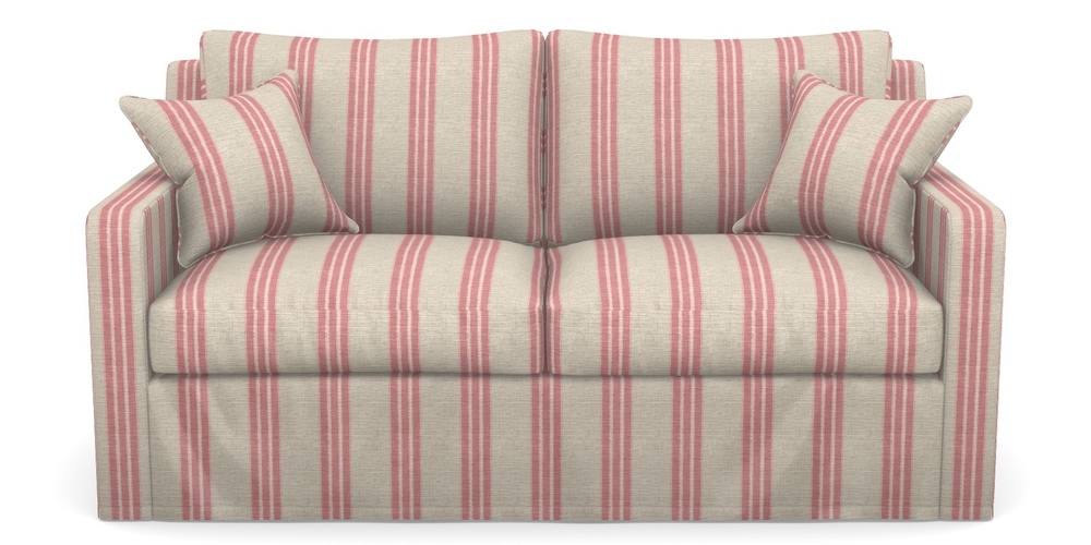 Product photograph of Stopham Sofa Bed 2 5 Seater Sofa Bed In Cloth 18 Stripes - Bengal - Cranberry from Sofas and Stuff Limited