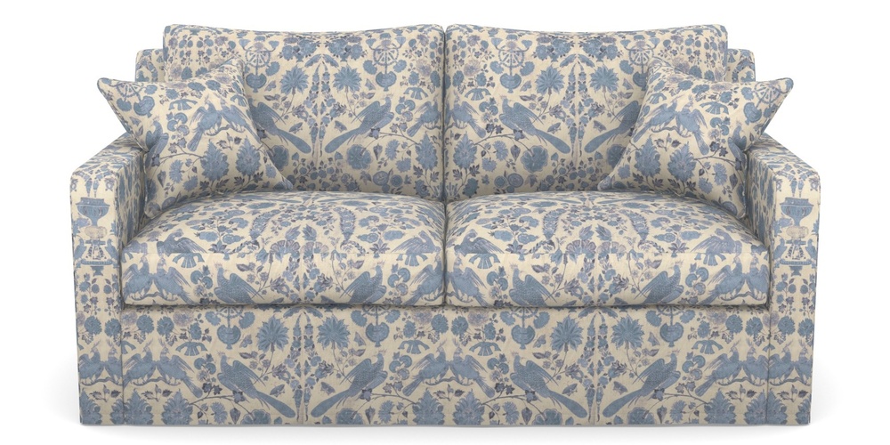 Product photograph of Stopham Sofa Bed 2 5 Seater Sofa Bed In V A Brompton Collection - Coromandel - Morning Blue from Sofas and Stuff Limited