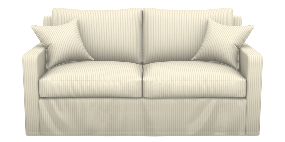 Product photograph of Stopham Sofa Bed 2 5 Seater Sofa Bed In Cotton Stripe - Grey from Sofas and Stuff Limited