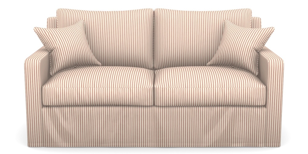 Product photograph of Stopham Sofa Bed 2 5 Seater Sofa Bed In Cotton Stripe - Peony from Sofas and Stuff Limited