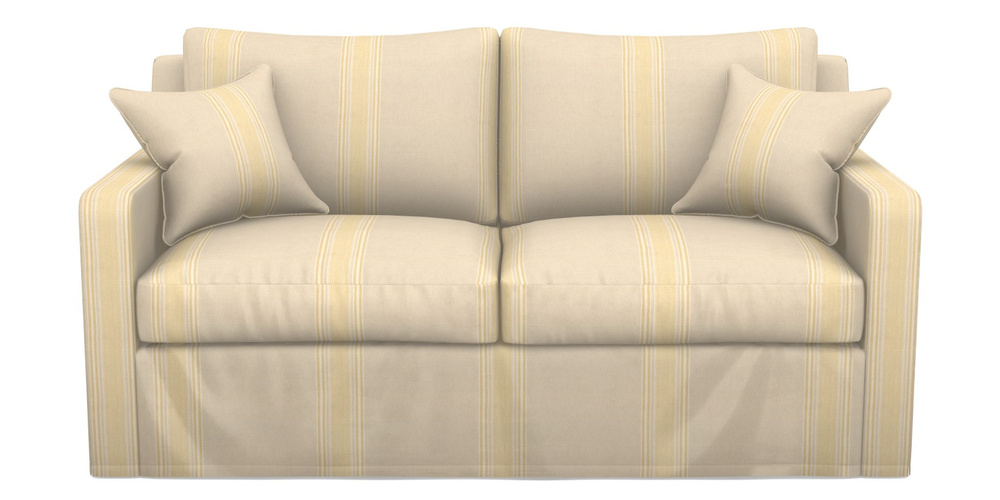 Product photograph of Stopham Sofa Bed 2 5 Seater Sofa Bed In Cloth 22 - Racing Stripes Cheltenham - Lemon from Sofas and Stuff Limited