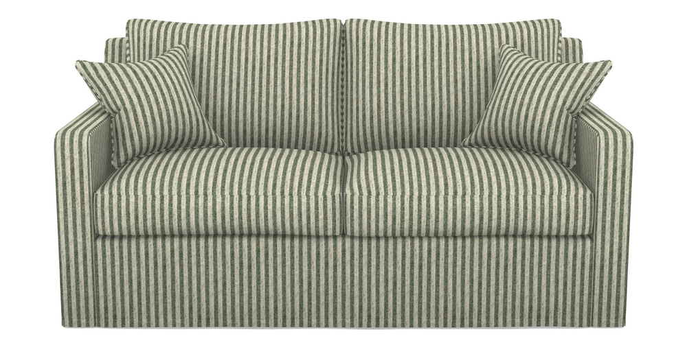 Product photograph of Stopham Sofa Bed 2 5 Seater Sofa Bed In Cloth 22 - Pinstripe - Courgette from Sofas and Stuff Limited