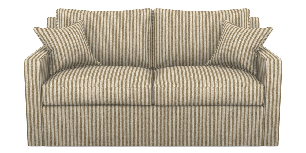 Product photograph of Stopham Sofa Bed 2 5 Seater Sofa Bed In Cloth 22 - Pinstripe - Fallen Leaf from Sofas and Stuff Limited