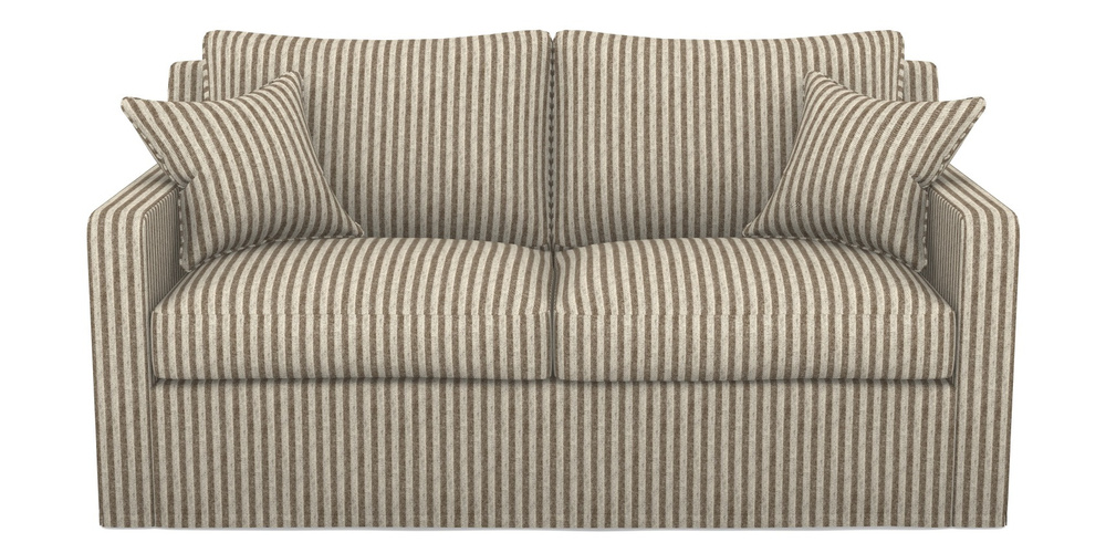 Product photograph of Stopham Sofa Bed 2 5 Seater Sofa Bed In Cloth 22 - Pinstripe - Peat from Sofas and Stuff Limited