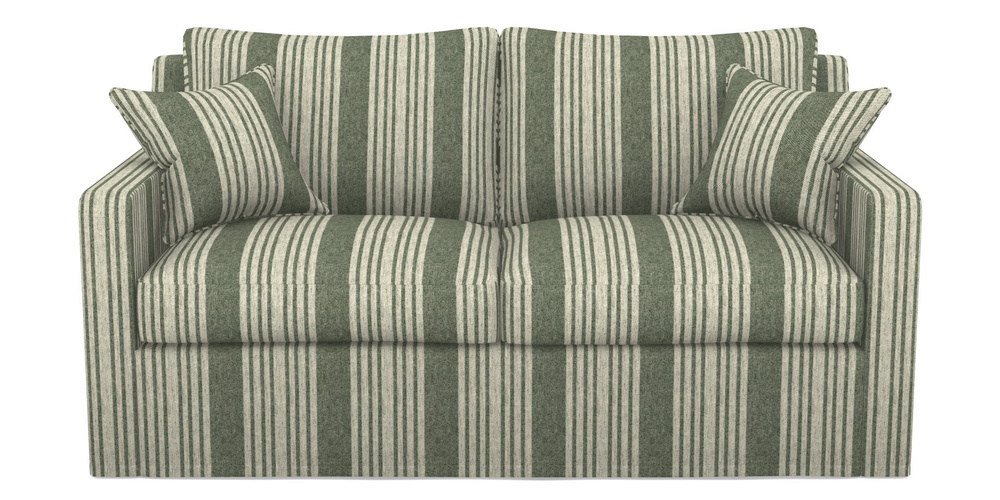 Product photograph of Stopham Sofa Bed 2 5 Seater Sofa Bed In Cloth 22 - Bayadere - Courgette from Sofas and Stuff Limited