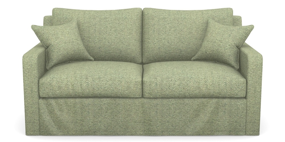 Product photograph of Stopham Sofa Bed 2 5 Seater Sofa Bed In Dundee Herringbone - Sage from Sofas and Stuff Limited
