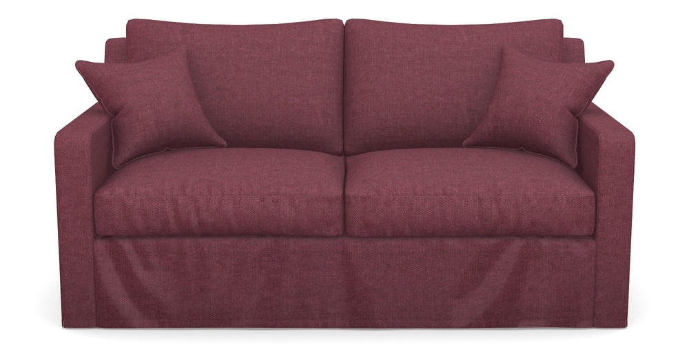 Product photograph of Stopham Sofa Bed 2 5 Seater Sofa Bed In Easy Clean Plain - Chianti from Sofas and Stuff Limited