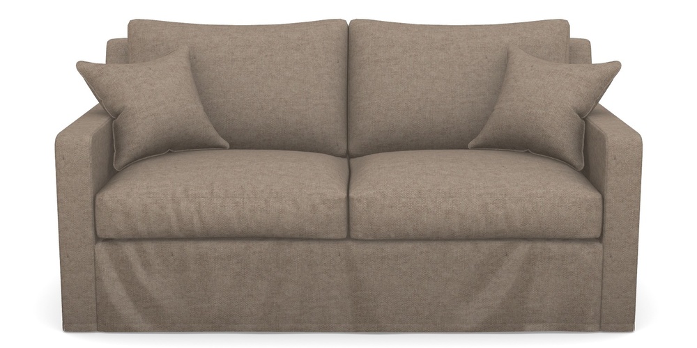 Product photograph of Stopham Sofa Bed 2 5 Seater Sofa Bed In Easy Clean Plain - Camel from Sofas and Stuff Limited