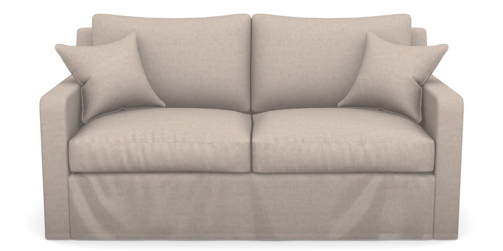 Product photograph of Stopham Sofa Bed 2 5 Seater Sofa Bed In Easy Clean Plain - Cream from Sofas and Stuff Limited
