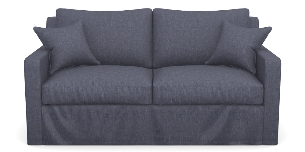 Product photograph of Stopham Sofa Bed 2 5 Seater Sofa Bed In Easy Clean Plain - Navy from Sofas and Stuff Limited