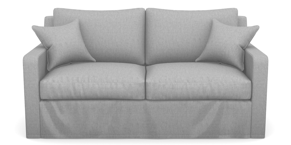 Product photograph of Stopham Sofa Bed 2 5 Seater Sofa Bed In Easy Clean Plain - Silver from Sofas and Stuff Limited