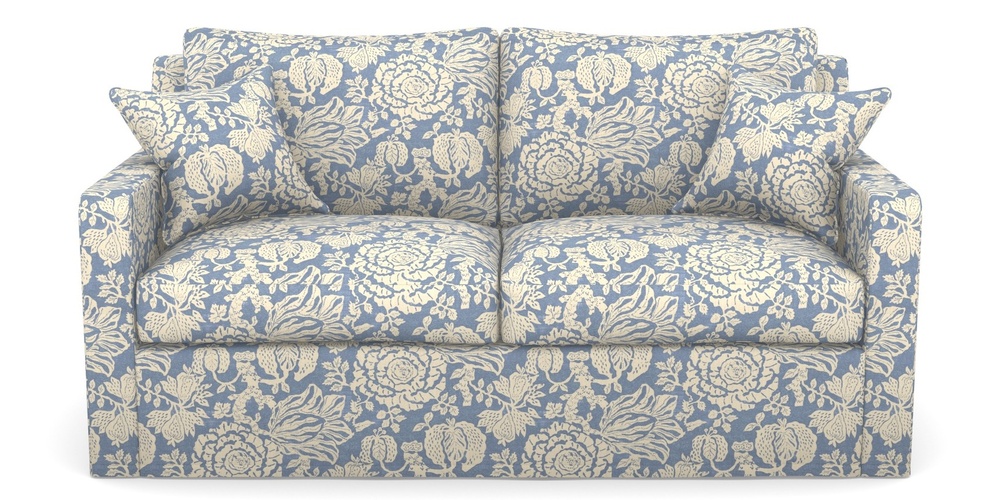 Product photograph of Stopham Sofa Bed 2 5 Seater Sofa Bed In V A Brompton Collection - Flowering Kale - Morning Blue from Sofas and Stuff Limited