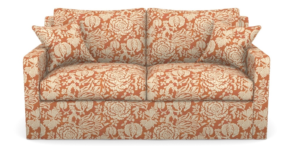 Product photograph of Stopham Sofa Bed 2 5 Seater Sofa Bed In V A Brompton Collection - Flowering Kale - Terracotta from Sofas and Stuff Limited