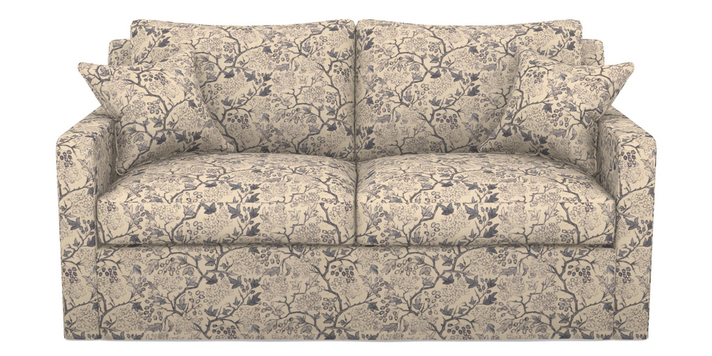 Product photograph of Stopham Sofa Bed 2 5 Seater Sofa Bed In Rhs Collection - Gertrude Jekyll Linen Cotton Blend - Navy from Sofas and Stuff Limited