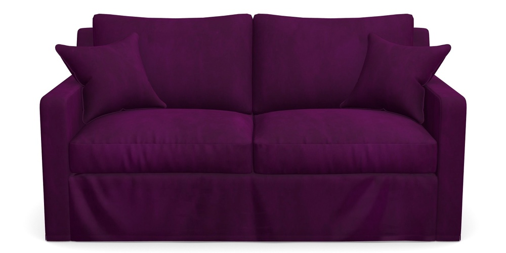 Product photograph of Stopham Sofa Bed 2 5 Seater Sofa Bed In House Clever Velvet - Aubergine from Sofas and Stuff Limited