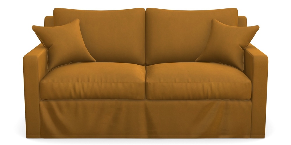 Product photograph of Stopham Sofa Bed 2 5 Seater Sofa Bed In House Clever Velvet - Ochre from Sofas and Stuff Limited