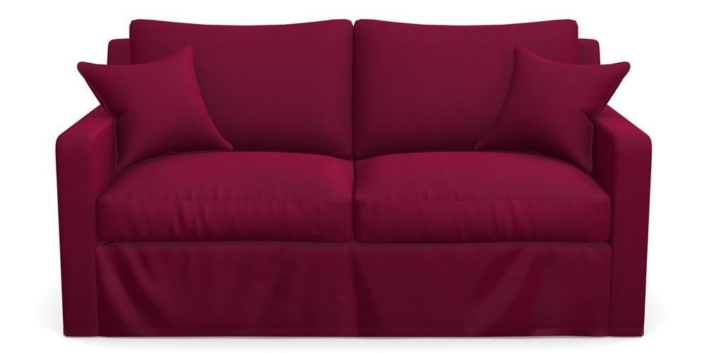 Product photograph of Stopham Sofa Bed 2 5 Seater Sofa Bed In House Clever Velvet - Wine from Sofas and Stuff Limited