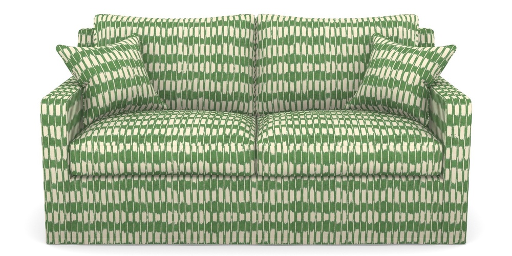 Product photograph of Stopham Sofa Bed 2 5 Seater Sofa Bed In V A Brompton Collection - Ikat - Basil from Sofas and Stuff Limited