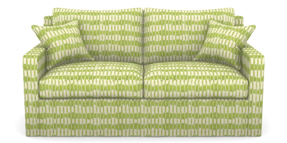 Product photograph of Stopham Sofa Bed 2 5 Seater Sofa Bed In V A Brompton Collection - Ikat - Lime from Sofas and Stuff Limited