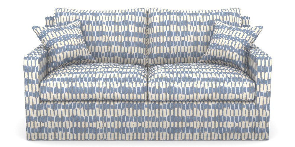 Product photograph of Stopham Sofa Bed 2 5 Seater Sofa Bed In V A Brompton Collection - Ikat - Morning Blue from Sofas and Stuff Limited