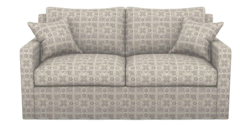 Product photograph of Stopham Sofa Bed 2 5 Seater Sofa Bed In Rhs Collection - Small Knot Garden Cotton Weave - Grey from Sofas and Stuff Limited