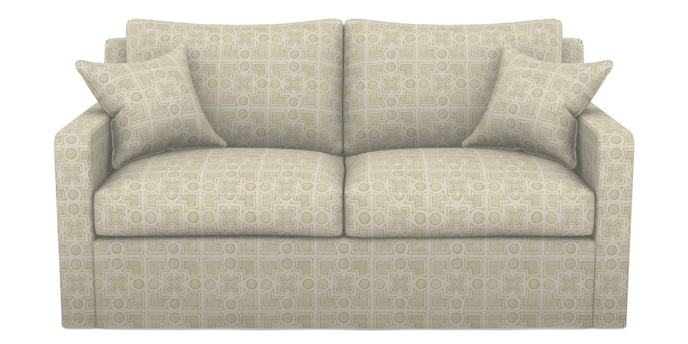 Product photograph of Stopham Sofa Bed 2 5 Seater Sofa Bed In Rhs Collection - Small Knot Garden Cotton Weave - Olive from Sofas and Stuff Limited