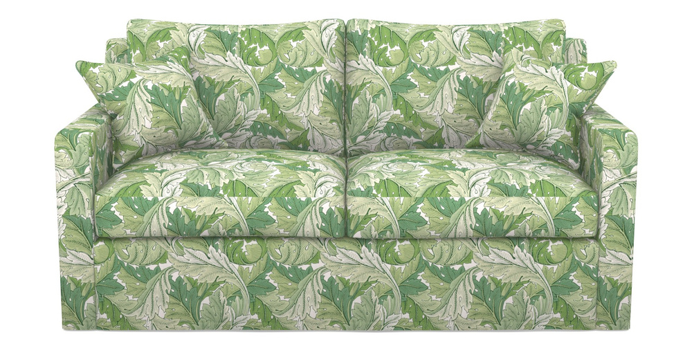 Product photograph of Stopham Sofa Bed 2 5 Seater Sofa Bed In William Morris Collection - Acanthus - Leaf Green from Sofas and Stuff Limited