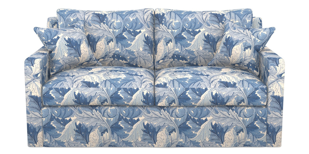 Product photograph of Stopham Sofa Bed 2 5 Seater Sofa Bed In William Morris Collection - Acanthus - Woad from Sofas and Stuff Limited