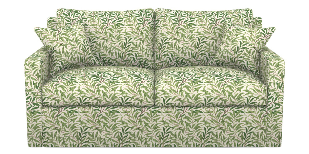 Product photograph of Stopham Sofa Bed 2 5 Seater Sofa Bed In William Morris Collection - Willow Boughs - Leaf Green from Sofas and Stuff Limited